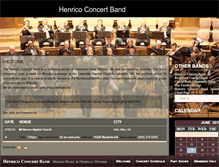 Tablet Screenshot of henricoconcertband.com